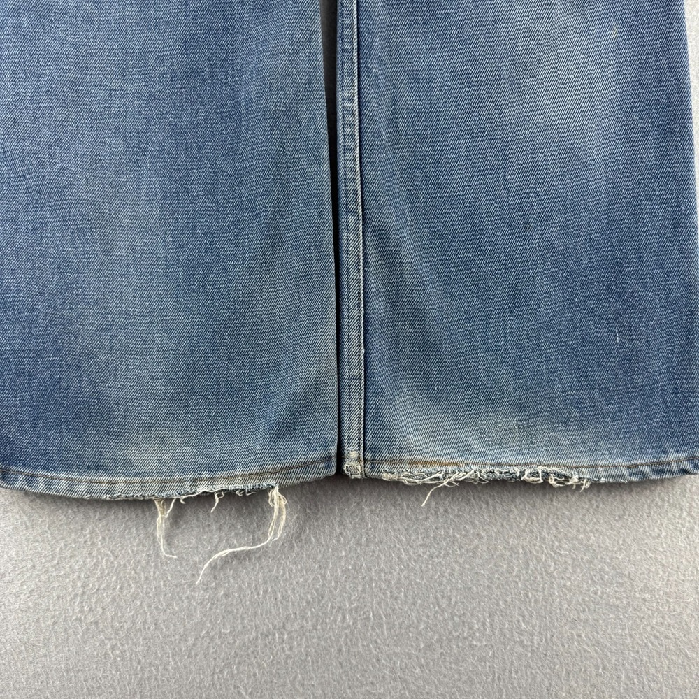 Vintage 70s Jeans Mens (Fits 34x29) Blue Denim Faded Bootcut Scoville Zip USA - Picture 10 of 16